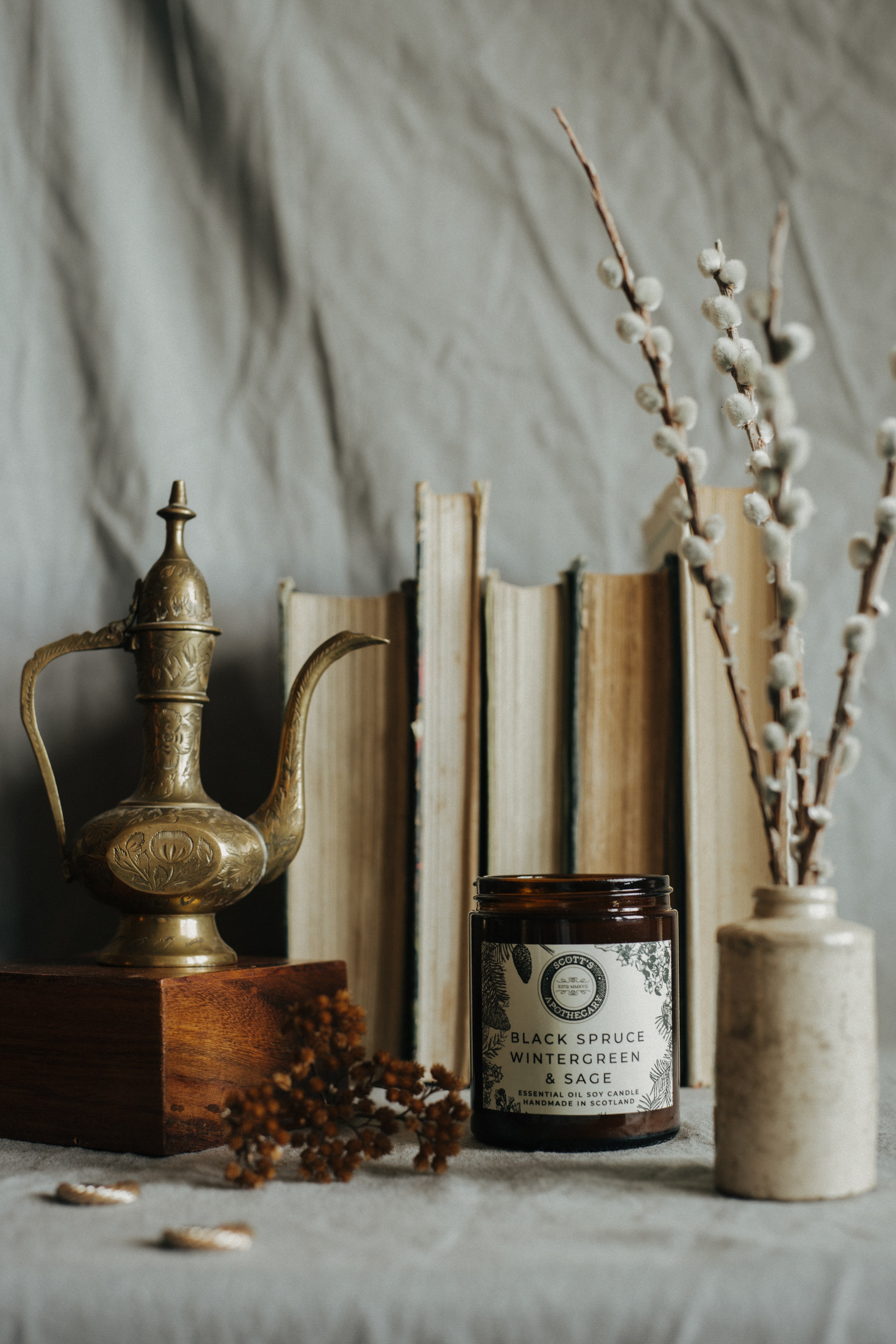 Black Spruce, Wintergreen & Sage Candle